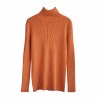 On Sale Spring Summer Pullover Women Knitted Foldover Turtleneck Sweater Coat