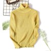 On Sale Spring Summer Pullover Women Knitted Foldover Turtleneck Sweater Coat