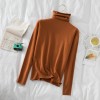 Women Turtleneck Soft Jumper Pull Autumn Winter Knitted Pullover Long Sleeve Sweaters Tops