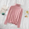 Women Turtleneck Soft Jumper Pull Autumn Winter Knitted Pullover Long Sleeve Sweaters Tops