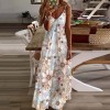 Summer New Women Elegant Vintage Sexy Backless Party Beach Dress