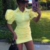 Short Sleeve Bodycon Dress Women V Neck Sexy Y2K Party Mini Dresses