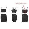 Ruched Backless Dress Two Piece Set Outfit Women Spaghetti Strap Crop Top And Mini Skirt 