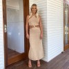 Elegant Sleeveless Sexy Halter Tie Cut-Out Dress Backless Summer Dresses Bodycon Outfits