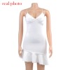 Spaghetti Straps Ruffles Dress Elegant Sleeveless Slip Women's Summer Sundress Outfits 