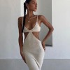 Strap Sexy Backless Dress Summer Women Dresses Elegant Hollow Out Sundress