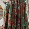  Boho Dress Long Dress Women Casual Dress V-Neck Floral Print   Party Elegant Sundress 