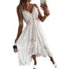 Loose Maxi Dress Summer Sexy Hollow Out Lace Women  Dress for Dating Party Dresses Vestidos 