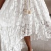 Loose Maxi Dress Summer Sexy Hollow Out Lace Women  Dress for Dating Party Dresses Vestidos 