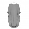 Women Casual Solid Color O Neck Long Sleeve  Knee-Length Baggy Dress Streetwear Casual Dresses