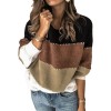 Women Striped Sweater Autumn Winter O Neck Long Sleeve Sweater