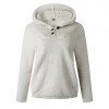 Women Casual Sweatshirts Warm Plush Solid Color Long Sleeve Hooded Sweatshirt