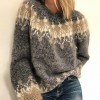Loose Knitted Sweater Women Autumn Winter Long Sleeve O Neck Knitted Sweater
