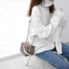 Turtleneck Sweater Women Warm Knitted Sweaters Casual Loose Pullover Ladies Vintage Solid Women Winter Jumper Knitwear Pull