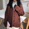 Knitted Cardigan Women Loose Sweater Coat Autumn Fashion V Neck Sweater Cardigans Female Long Sleeve Vintage Jackrts Pull Femme