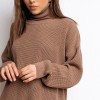 Oversize Sweater Women Turtleneck Knitted Pullovers Long Sleeve Sweaters Ladies Loose Solid Warm Jumpers Winter Autumn Knitwear