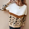 Winter Sweater Women Oversized Leopard Sweaters Long Sleeve Knitted Female Sweaters Wool Pullover Warm Caidigan Mujer 2021