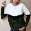 Winter Sweater Women Oversized Leopard Sweaters Long Sleeve Knitted Female Sweaters Wool Pullover Warm Caidigan Mujer 2021