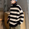  Stripe Knitted Sweater Women Autumn Winter Pullovers Female Oversized Loose  Sweater