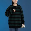  Stripe Knitted Sweater Women Autumn Winter Pullovers Female Oversized Loose  Sweater
