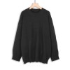 Women Solid Color Oversize Knitted Sweater  Pullovers Autumn Winter Loose Pullovers