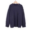 Women Solid Color Oversize Knitted Sweater  Pullovers Autumn Winter Loose Pullovers