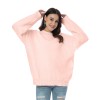 Women Solid Color Oversize Knitted Sweater  Pullovers Autumn Winter Loose Pullovers