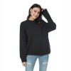 Women Solid Color Oversize Knitted Sweater  Pullovers Autumn Winter Loose Pullovers