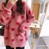 Autumn Winter  Women  Lovely Pullovers Loose Knitted Sweaters Long Sleeve Tops