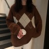 Women Knit Sweaters Pullover Top Oversized Winter Clothes Ladies Loose Sweaters