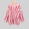 Women Striped Sweater Winter Pullovers Oversize Knitted Sweater