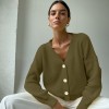 Knit Cardigans Women V-Neck Sweaters Jacket Cardigan Long Sleeve Knitwear