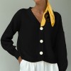 Knit Cardigans Women V-Neck Sweaters Jacket Cardigan Long Sleeve Knitwear