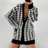 Women Knitted Sweater Vintage Oversized  Cardigan Ladies Loose Long Sleeve Winter Tops Coat
