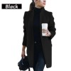 Women Jackets Coats Autumn Winter Fashion Long Sleeve Solid Vintage Jackets