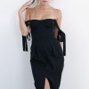 Women White Sling Casual Sexy Backless One Piece Basic Bandage Midi Dress