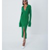 Fashion Clothes Green Casual Sexy Buttons Maxi Knitted Bodycon Women's Dress