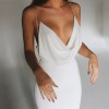 Summer Fashion Sexy Halter Dress Backless Solid Color Clothes