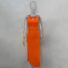 2022 Summer Sexy Backless Maxi Dress Elegant Bandage Sleeveless Club Party Dresses