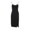 Womens Sexy Dresses Party Night Club Dress Black Chain Backless Casual Midi Dress