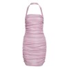 2022 Women Pink Sexy Backless Mini Dress Outfits Sleeveless Elegant Dress For Summer