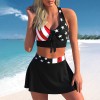 Women Two Pieces Swimsuit With Skirt High Waist Swimwear Female Bathing Suit Beach Wear Swimming