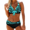 2022 Push Up Bikini Set Halter Swimsuit Women Summer High Waist Swimwear Female Bathing Suit Bathers Beachwear