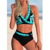 2022 Push Up Bikini Set Halter Swimsuit Women Summer High Waist Swimwear Female Bathing Suit Bathers Beachwear