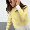 Women Geometric Print Sweater Pullover Knitted Winter Loose Long Sleeve Tops Female Casual O Neck Fashion Jumper Sweaters