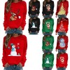 Christmas Sweater Women Winter Casual O-Neck Pullover Long Sleeve Loose Jumper Fashion Printed Party Tops Sweatshirt