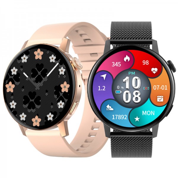 Women DT3 Mini Smart Watch Wireless Charging NFC GPS Motion Fitness Track Bluetooth Call ECG Ladies Fashion Smartwatch