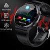 Men E88 Health Smart Watch ECG+PPG Body Temperature Blood Pressure Heart Rate IP68 Waterproof Wireless Charger Smartwatch