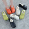 Women Winter Keep Warm Slippers Waterproof Designer Leather Slides Solid Footwear Household Female Sandals Outdoor Flat Woman