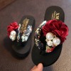 Women Pinch Sandals Female Flowers Slippers Summer New Non-Slip Children Flip-Flops Girls Fashion Beach Shoes